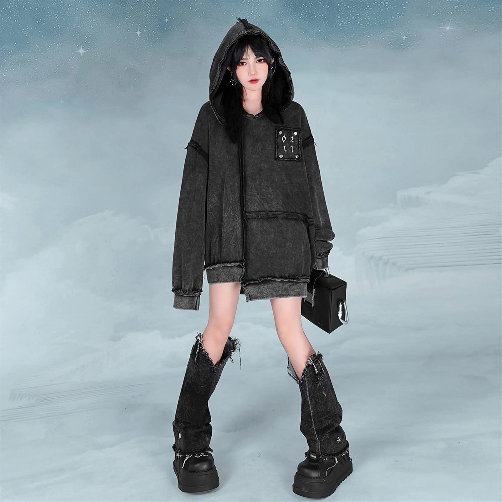 Amazon.co.jp: レッグウォーマー デニムレッグウォーマーソックス女性